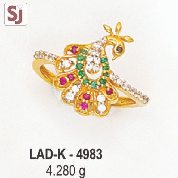 Peacock Ladies Ring Diamond LAD-K-4983
