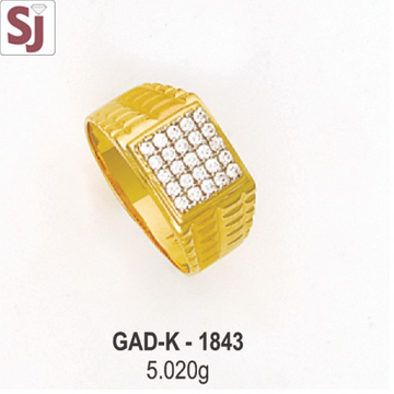 gents ring diamond GAD-K-1843