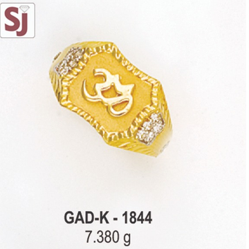 om gents ring diamond GAD-K-1844