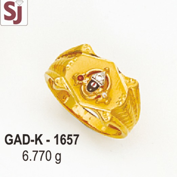 Tirupati Balaji Gents Ring Diamond Gad-K-1657