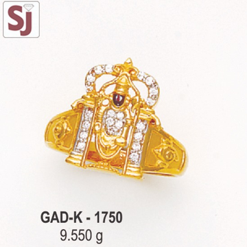 Tirupati Balaji Gents Ring Diamond GAD-K-1750