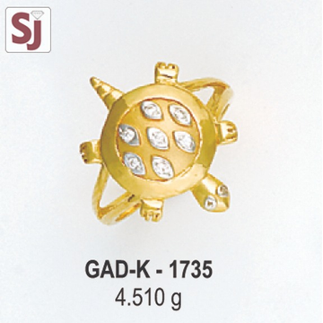 Tortoise Gents Ring Diamond GAD-K-1735