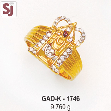 Tirupati Balaji Gents Ring Diamond GAD-K-1746