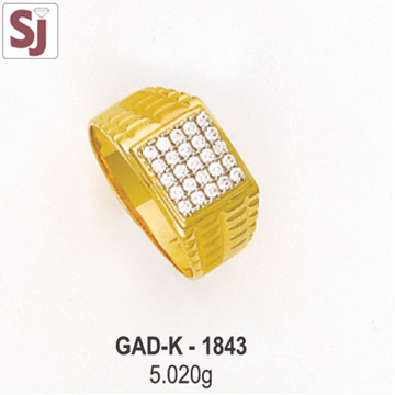 gents ring diamond GAD-K-1843