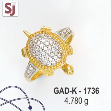 Tortoise Gents Ring Diamond GAD-K-1736