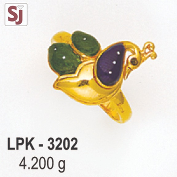 Peacock ladies ring Plain LPK-3202