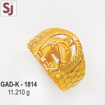 Horse Gents Ring Diamond GAD-K-1814