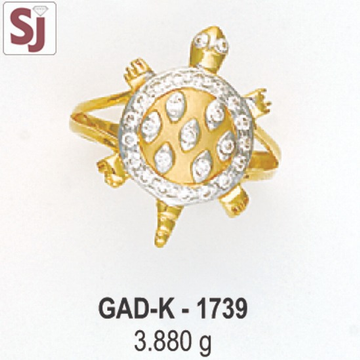 Tortoise Gents Ring Diamond GAD-K-1739