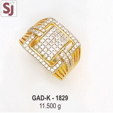 gents ring diamond GAD-K-1829