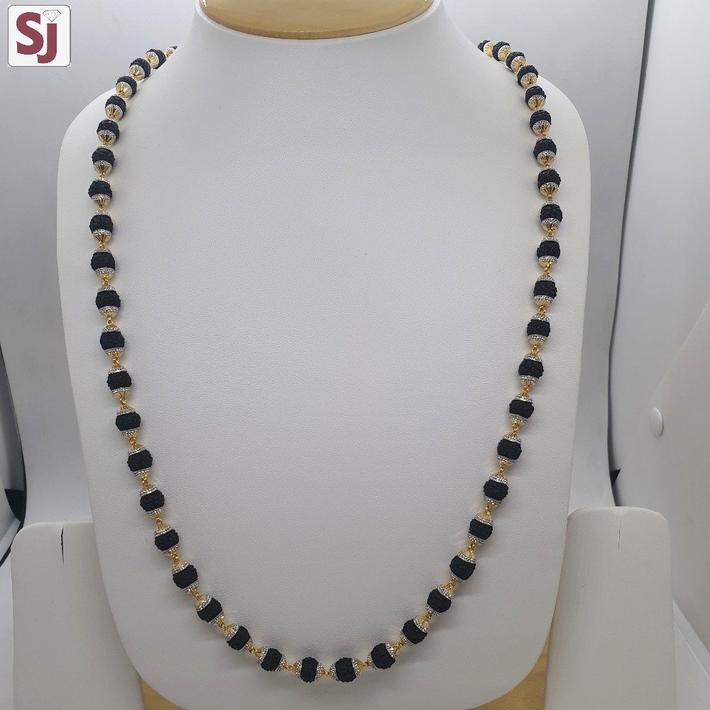 Rudraksh Mala Black RMG-0017 Gross Weight-27.780 Net Weight-22.390