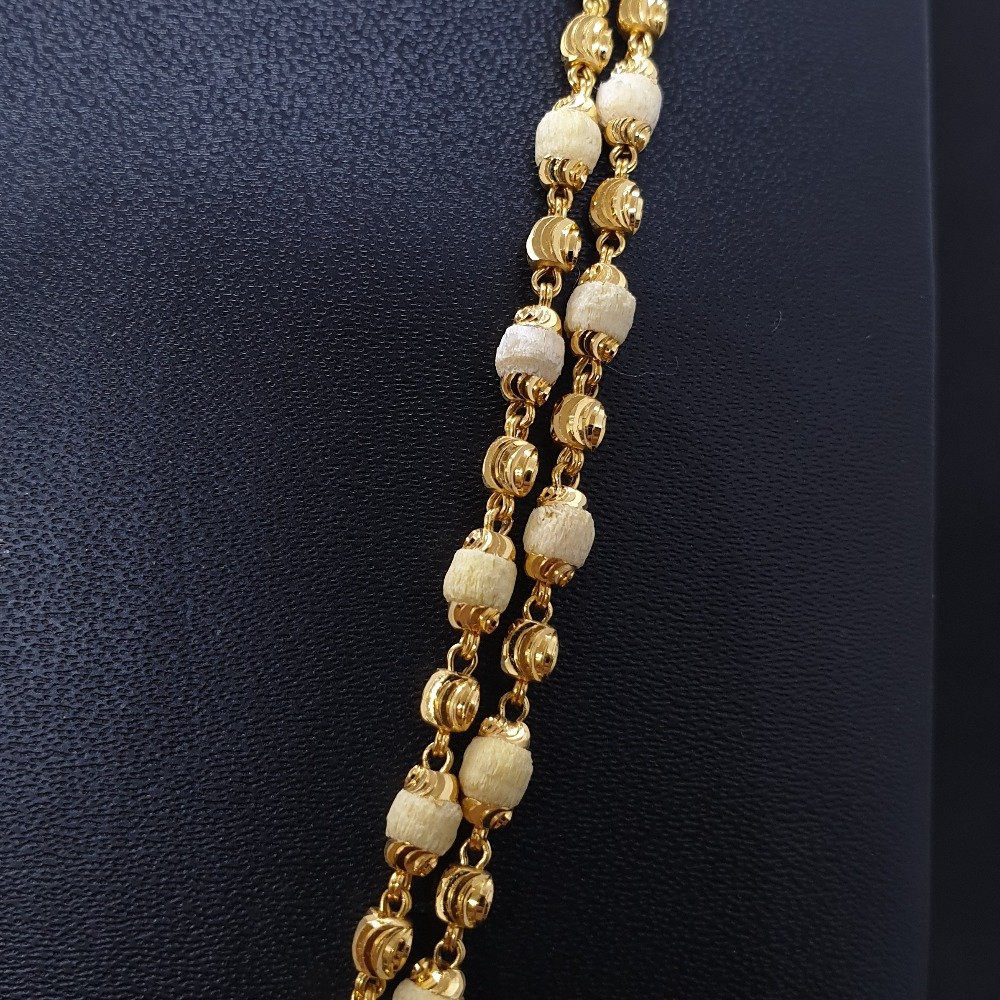 2 Line White Tulsi Mala TMG-0009 Gross Weight-21.500 Net Weight-20.610