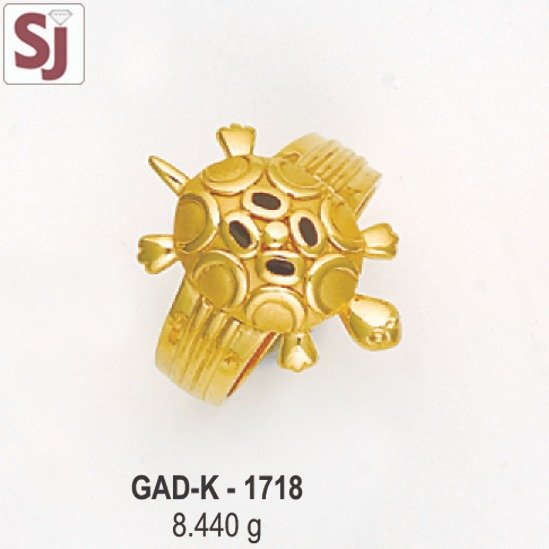 Tortoise gents ring diamond gad-k-1718