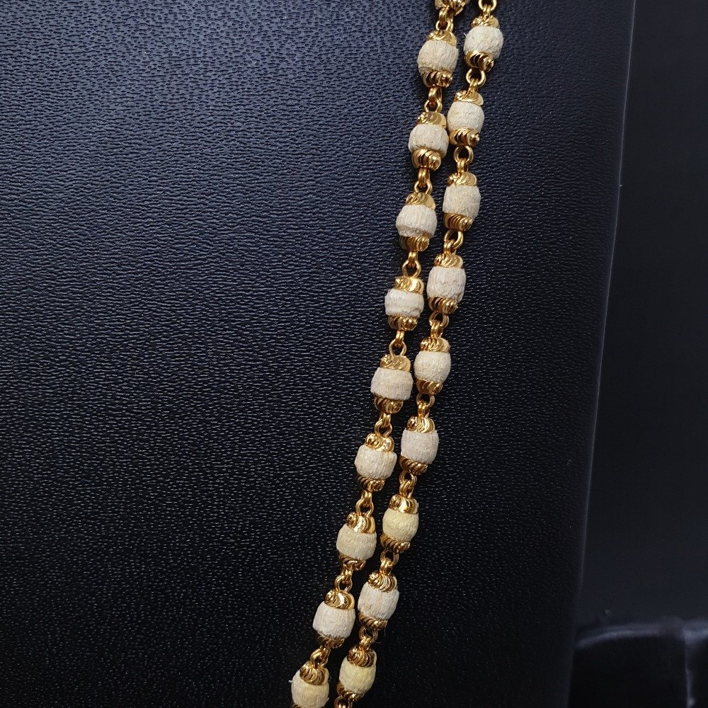 2 Line White Tulsi Mala TMG-0008 Gross Weight-19.140 Net Weight-17.700