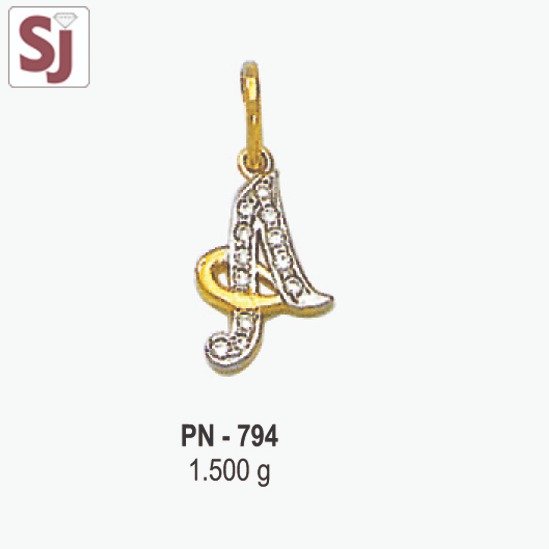 Alphabet Pendant PN-K-794