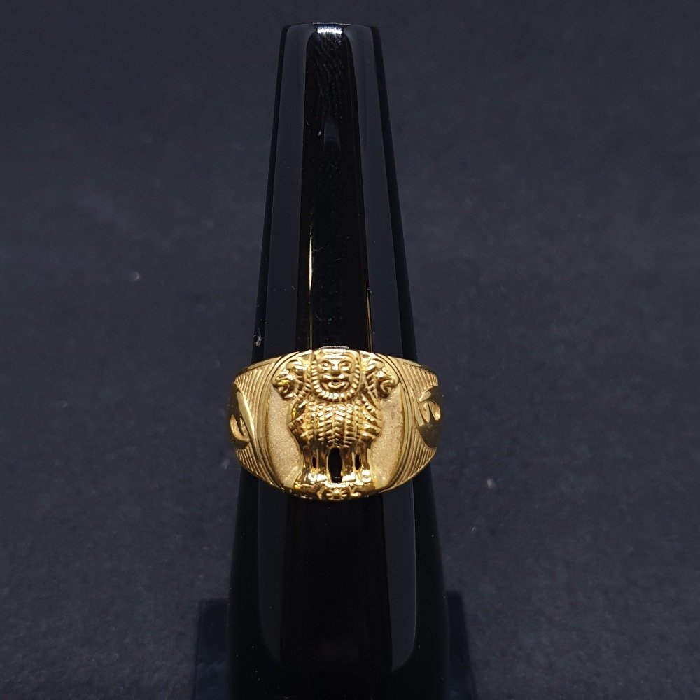 ASHOKA STAMBH GOLD MEN'S RING – SDRKART