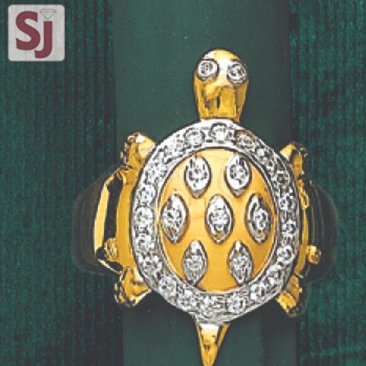 Tortoise Gents Ring Diamond GRD-1467