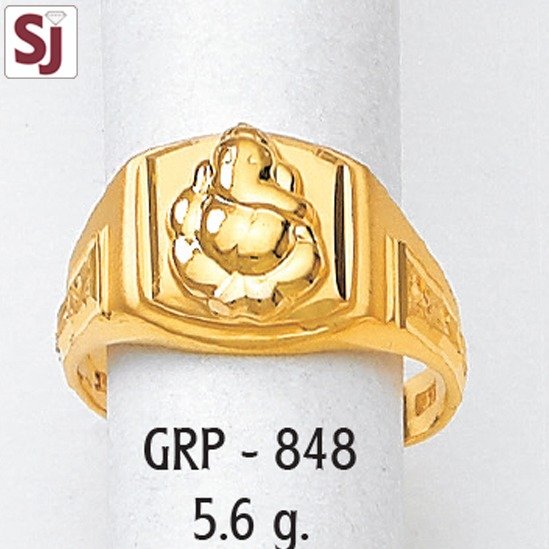 ganpati gents ring plain GRP-848