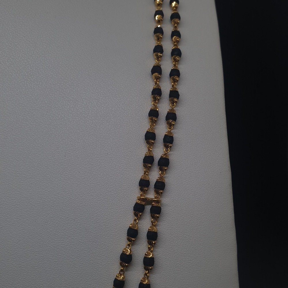 2 Line Black Tulsi Maala TMG-0017 Gross Weight-18.780 Net weight-16.590