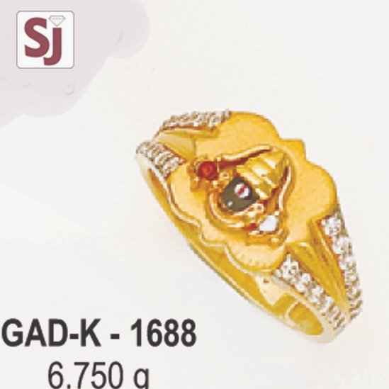 Tirupati Balaji Gents Ring Diamond GAD-K-1688