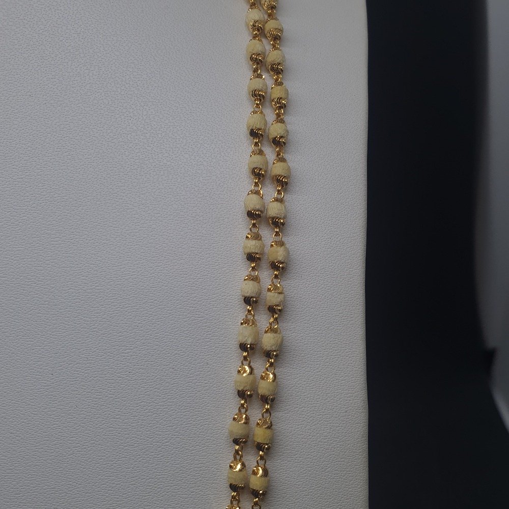 2 Line White Tulsi mala TMG-0021 Gross Weight-18.140 Net Weight-16.530