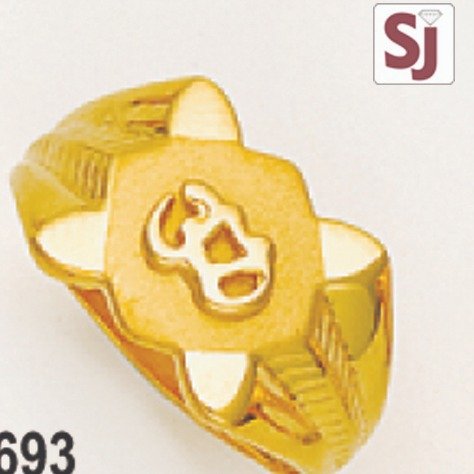 Om gents ring diamond gad-k-1693