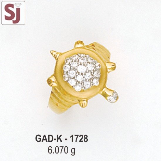 Tortoise Gents Ring Diamond GAD-K-1728