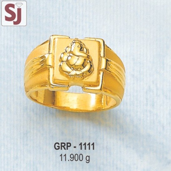 Ganpati Gents Ring Plain GRP-1111